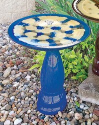 Artisimo Birdbath Blue from Flowers by Ray and Sharon in Muskegon, MI